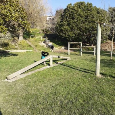 Clifton Terrace School playground balance beam Clifton Terrace School playground balance beam