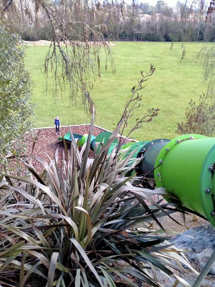 Mahana School slide and field