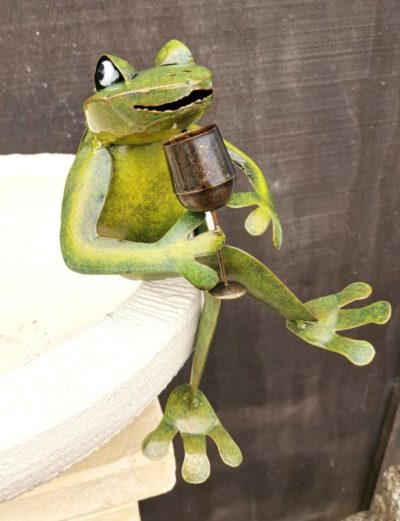 Frog With Wine Glass