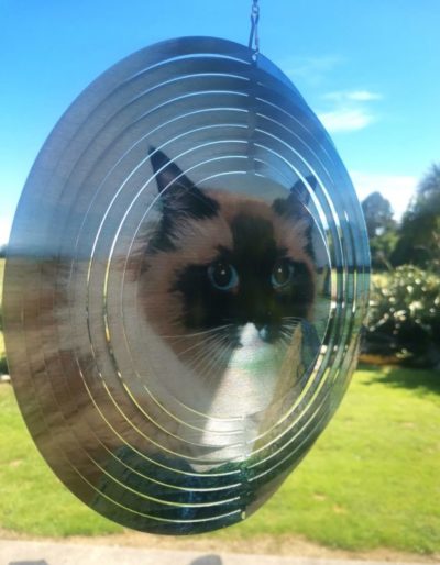 Cat Face Wind Spinner