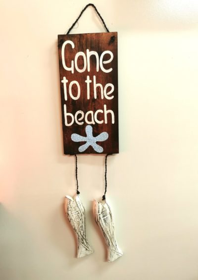Gone To The Beach Sign