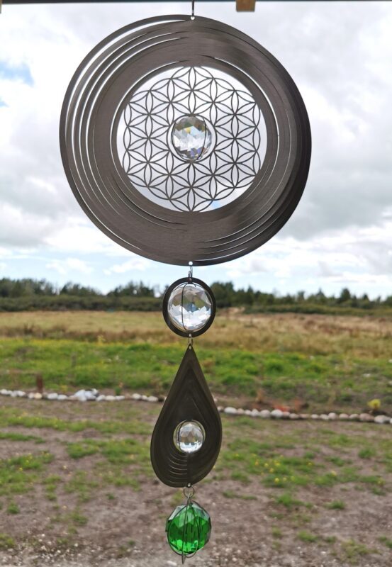 Silver Lattice Wind Spinner - Image 2