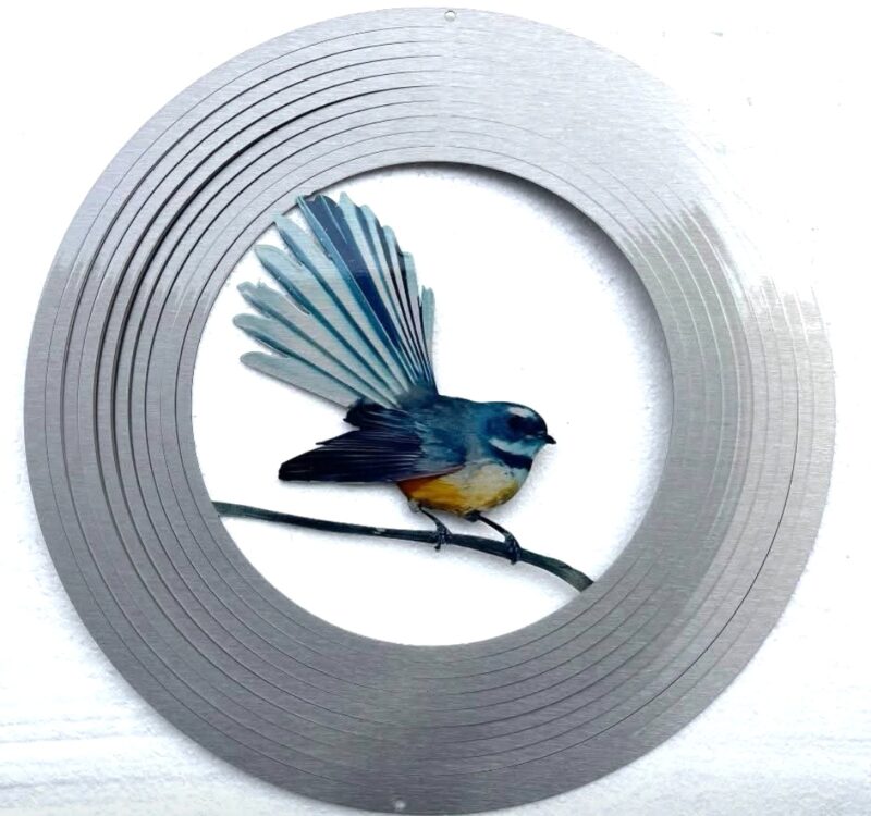 Coloured Fantail/Piwakawaka Wind Spinner
