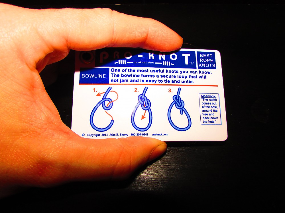 Pro-Knot Outdoor Knot Cards Waterproof Wallet Size Knot Tying