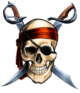 Blackbeards Treasure Skull & Swords