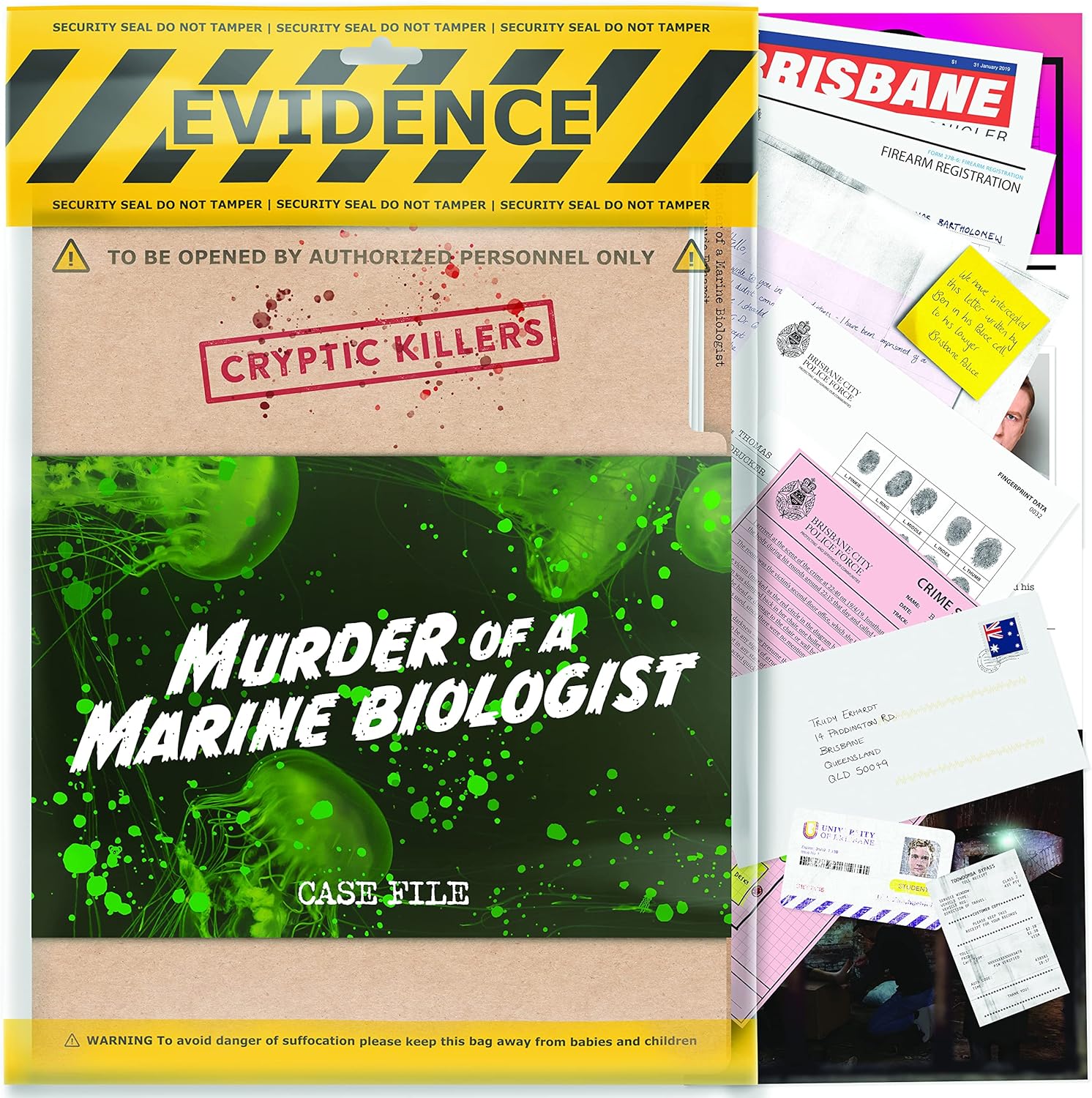 Murder of a Marine Biologist a at home murder mystery game