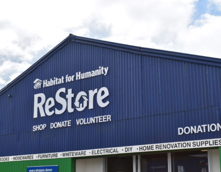 Former old ReStore space on Quarantine Road with ReStore logo