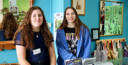 Empowering Teens; Hospice Shops Volunteers Esme And Lilian