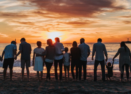 Knapps Lawyers Extended Family sunset