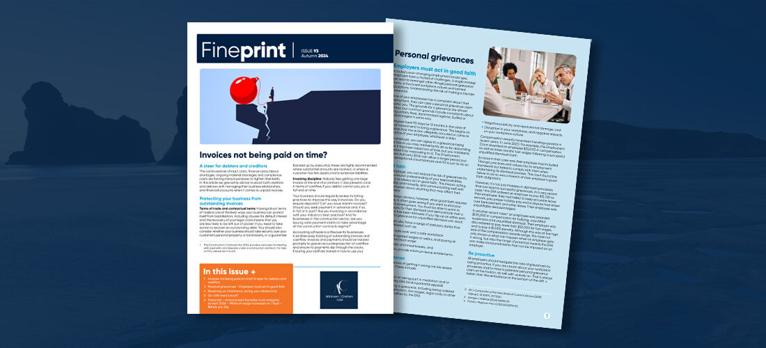 Legal and property news newsletter New Zealand