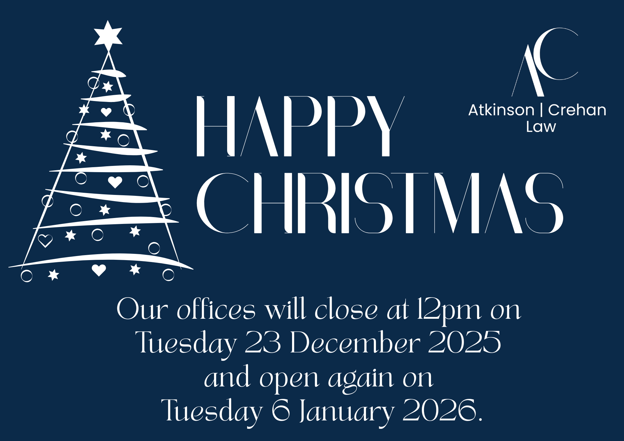 Christmas Closure 2025 2026