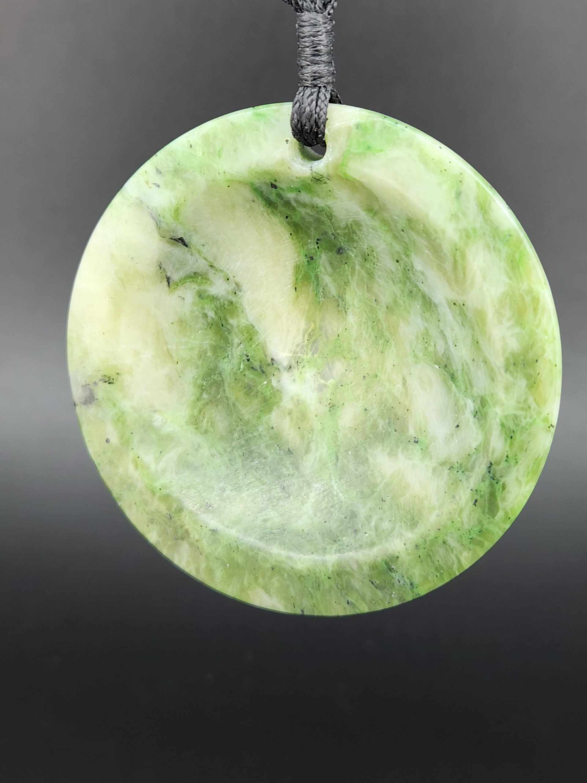 Nelson Inanga Porohita - Disc Jade Pendant