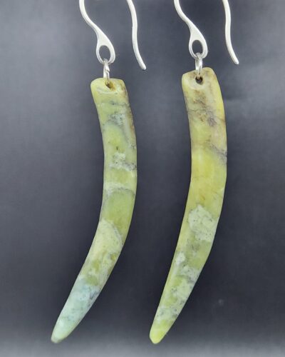 Another side of these stunning jade earrings