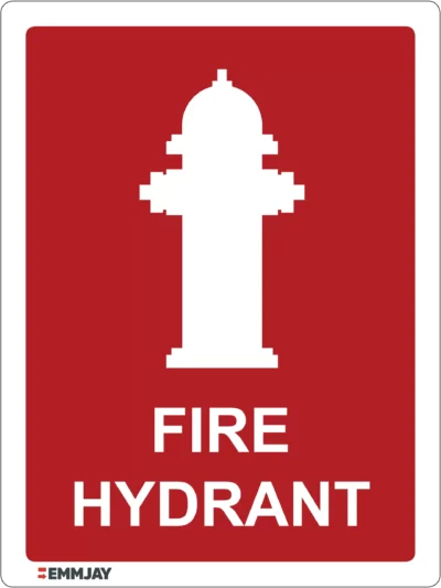 Workplace Safety Signs - Emmjay - Fire Hydrant Sign