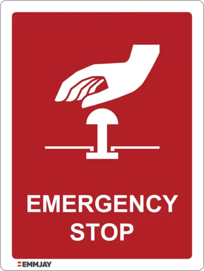 Workplace Safety Signs - Emmjay - Emergency Stop Sign