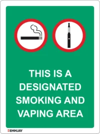EGL 0133 Information – Designated Smoking and Vaping Area Sign
