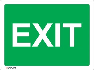 Workplace Safety Signs - Emmjay - Exit Sign