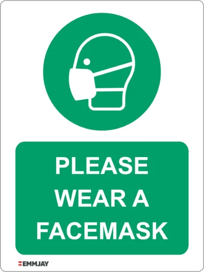Workplace Safety Signs - Emmjay - Please Wear a Facemask Sign