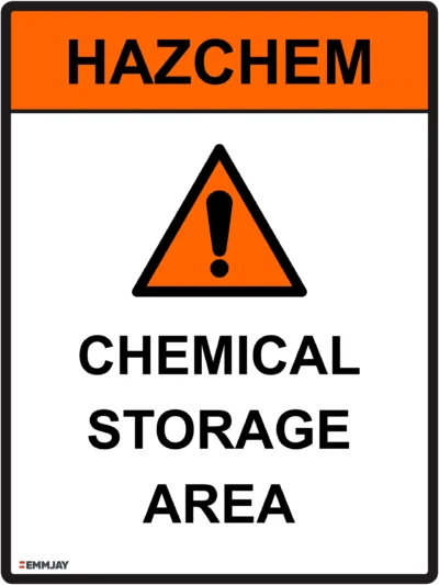 Workplace Safety Signs - Emmjay - HAZCHEM - Chemical Storage Area Sign