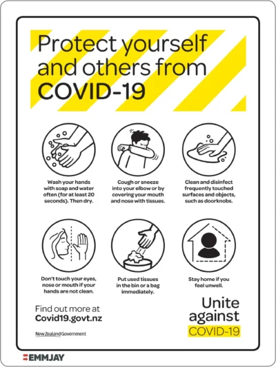Workplace Safety Signs - Emmjay - Protect yourself and others from COVID-19 Sign
