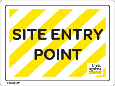 Workplace Safety Signs - Emmjay - Site Entry Point Sign