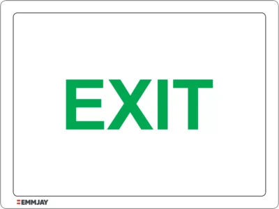 Workplace Safety Signs - Emmjay - Exit Sign in Green color