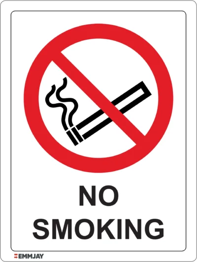 Workplace Safety Signs - Emmjay - Prohibition - No smoking Sign