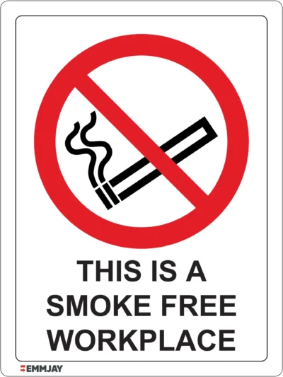Workplace Safety Signs - Emmjay - Prohibition - This is a smoke free workplace Sign