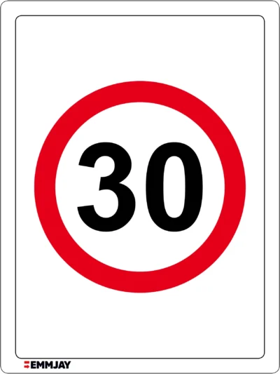 Workplace Safety Signs - Emmjay - Speed Limit of 30 Sign
