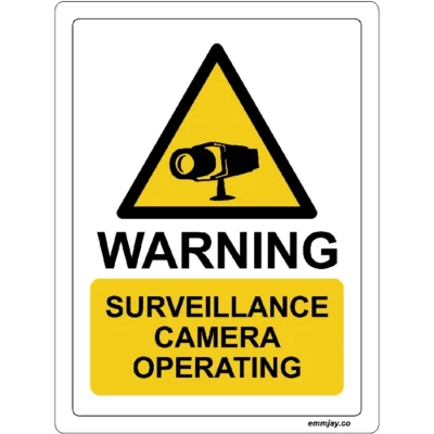 Workplace Safety Signs - Emmjay - Warning - Surveillance Camera Operating Sign