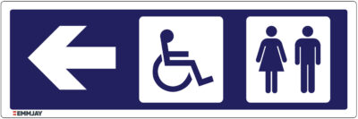 Workpalce Safety Signs - Emmjay - Information - Toilet for the Disabled Left Sign