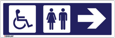 Workpalce Safety Signs - Emmjay - Information - Toilet for the Disabled Right Sign