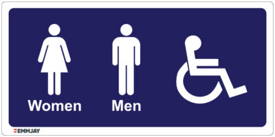 Workpalce Safety Signs - Emmjay - Information - Admission Men Women and Disabled Person Sign