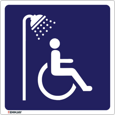 Workplace Safety Signs - Emmjay - Shower Cubicle for the Disabled Sign