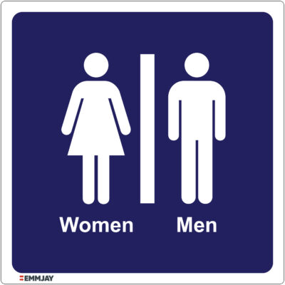 Workplace Safety Signs - Emmjay - Toilet Dames Gentlemen Style 1 Sign