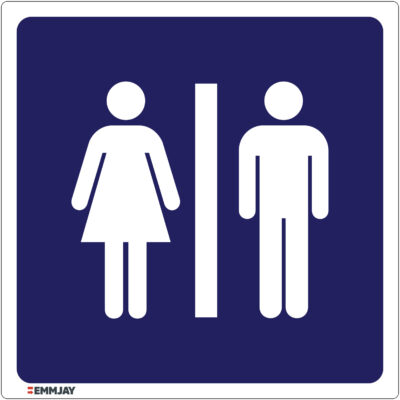 Workplace Safety Signs - Emmjay - Toilet Dames Gentlemen Style 2 Sign