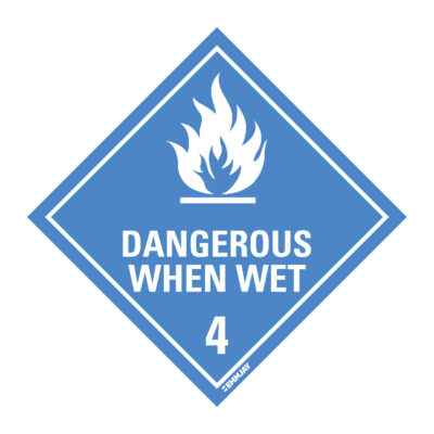 Workpalce Safety Signs - Emmjay - Dangerous When Wet 4 Sign