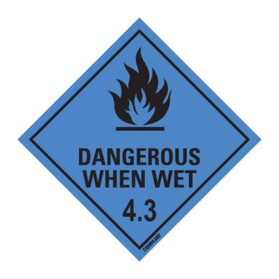 Workpalce Safety Signs - Emmjay - Dangerous When Wet 4.3 sign