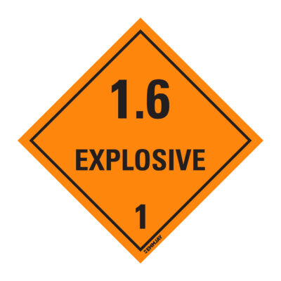 Workpalce Safety Signs - Emmjay - Explosive 1.6 1 Sign