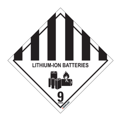 Workpalce Safety Signs - Emmjay - Lithium-Ion Batteries 9 Sign