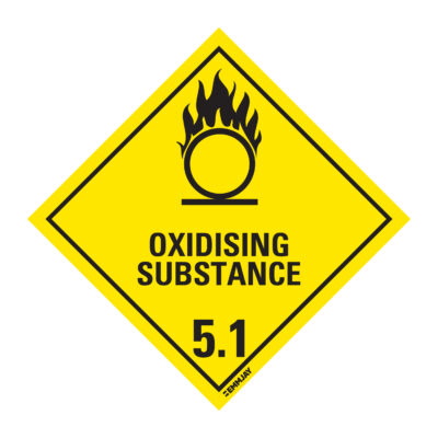 Workpalce Safety Signs - Emmjay - Oxidising Substance 5.1 Sign