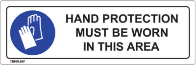 Workpalce Safety Signs - Emmjay - Hand Protection Must Be Worn In This Area Sign
