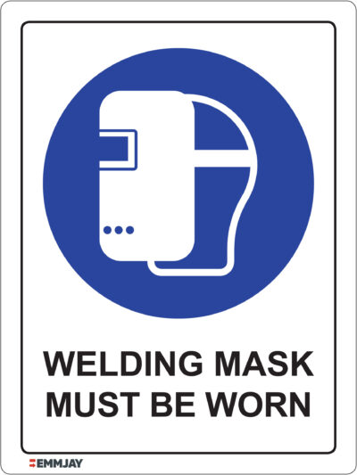 Workpalce Safety Signs - Emmjay - Welding Mask Must Be Worn Sign