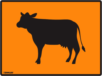 Workpalce Safety Signs - Emmjay - Cattle Sign