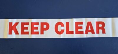 EGL 5010 - Keep Clear White Barrier Tape - Image 2