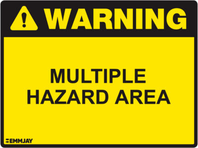 EGL 1018 Warning - Multiple Hazard Area Sign