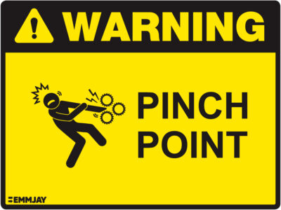 EGL 1024 Warning - Pinch Point Sign