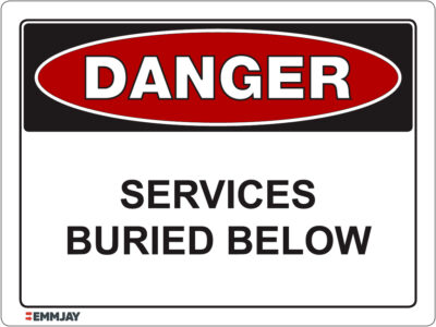 EGL 1029 Danger - Services Buried Below Sign