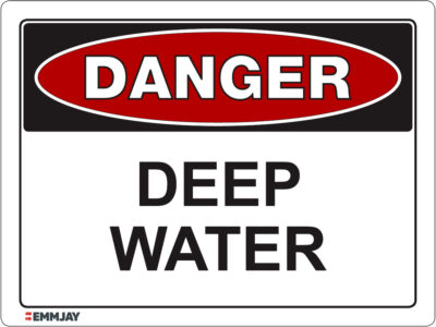 EGL 1038 Danger - Deep Water Sign