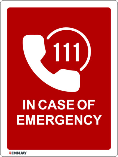 EGL 1052 - SOS In Case of Emergency sign